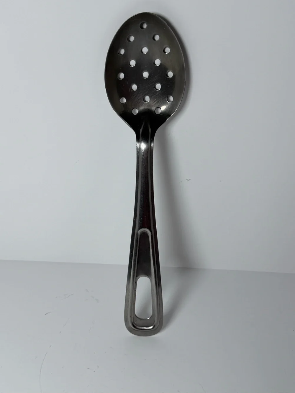 Himark Stainless Steel Perforated Basting Spoon Japan Teardrop Handle 11